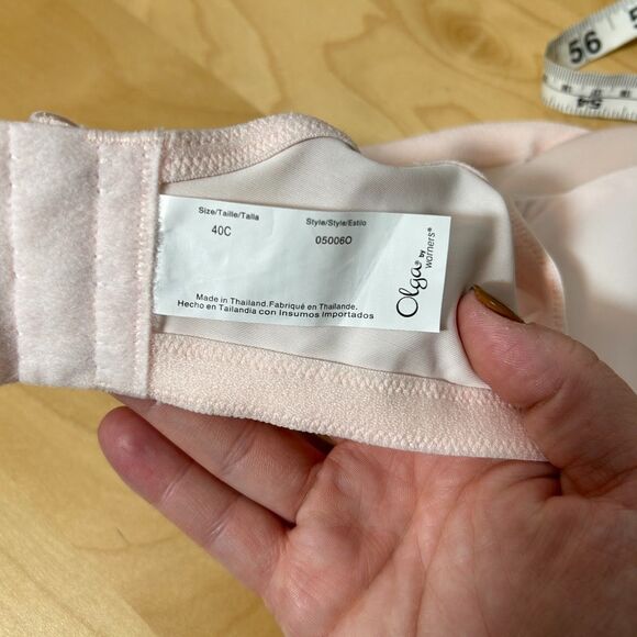 NWOT OLGA by Warner's Cushioned Comfort Underwire T-Shirt Bra 40C 05006O Pink - Picture 5 of 5